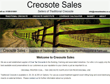 Tablet Screenshot of creosotesales.co.uk